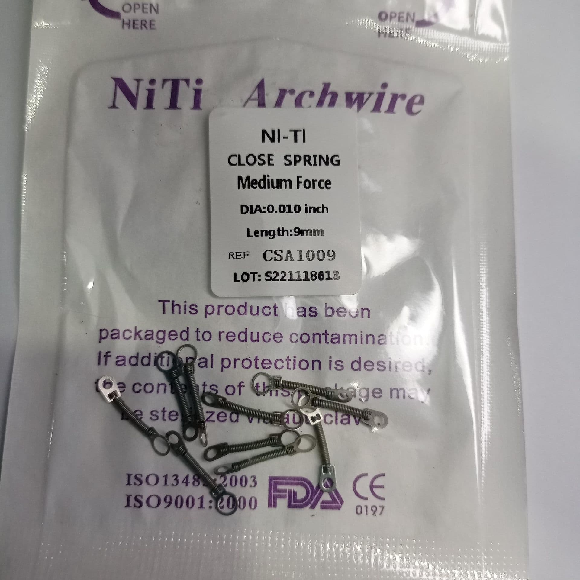 Close Coil Spring Ortho